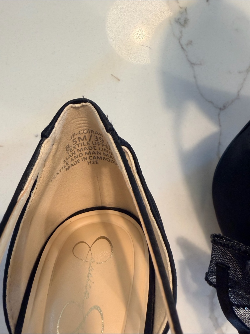 Jessica Simpson Black Pointed Bow Slingback Heels - Picture 6 of 6